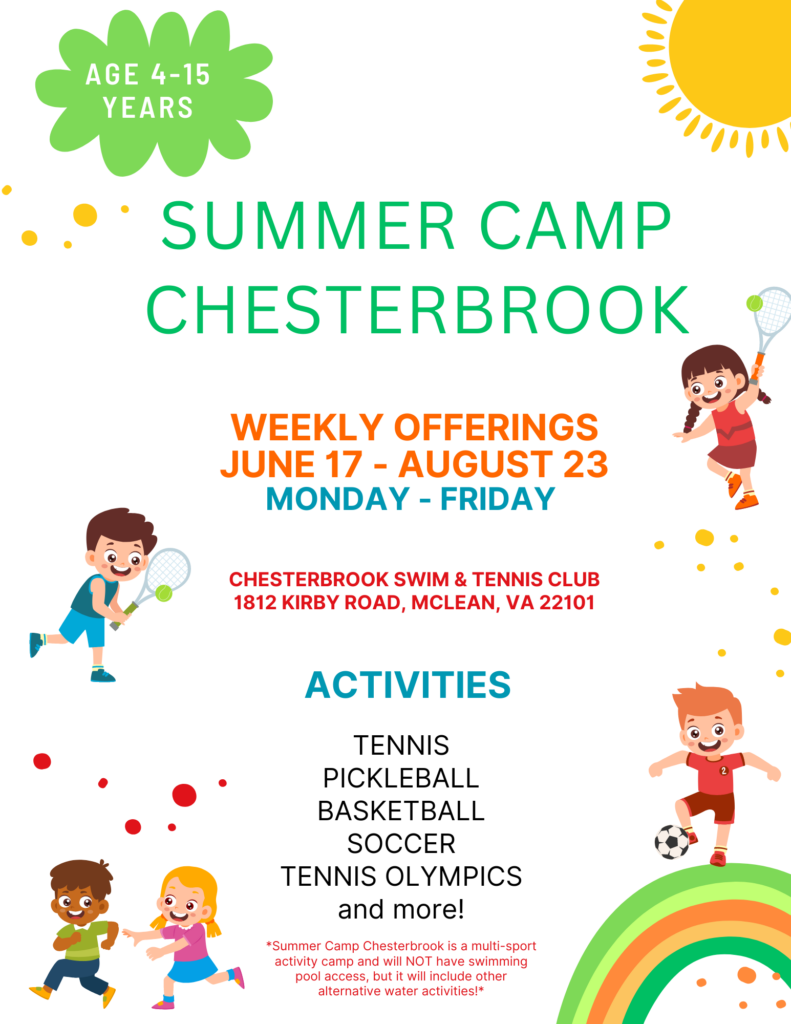 Chesterbrook (TENNIS ONLY)- 2024 Camp Flyer